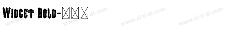 Widget Bold字体转换
